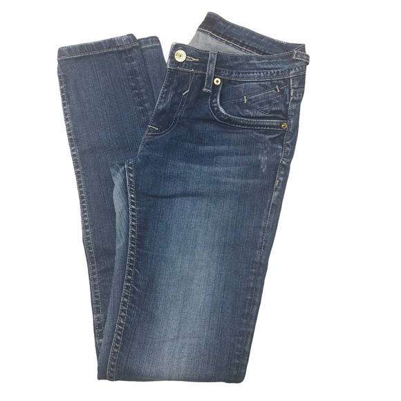 Vigoss Studio Low Rise Stretch Distressed Skinny Jeans - Picture 2 of 15